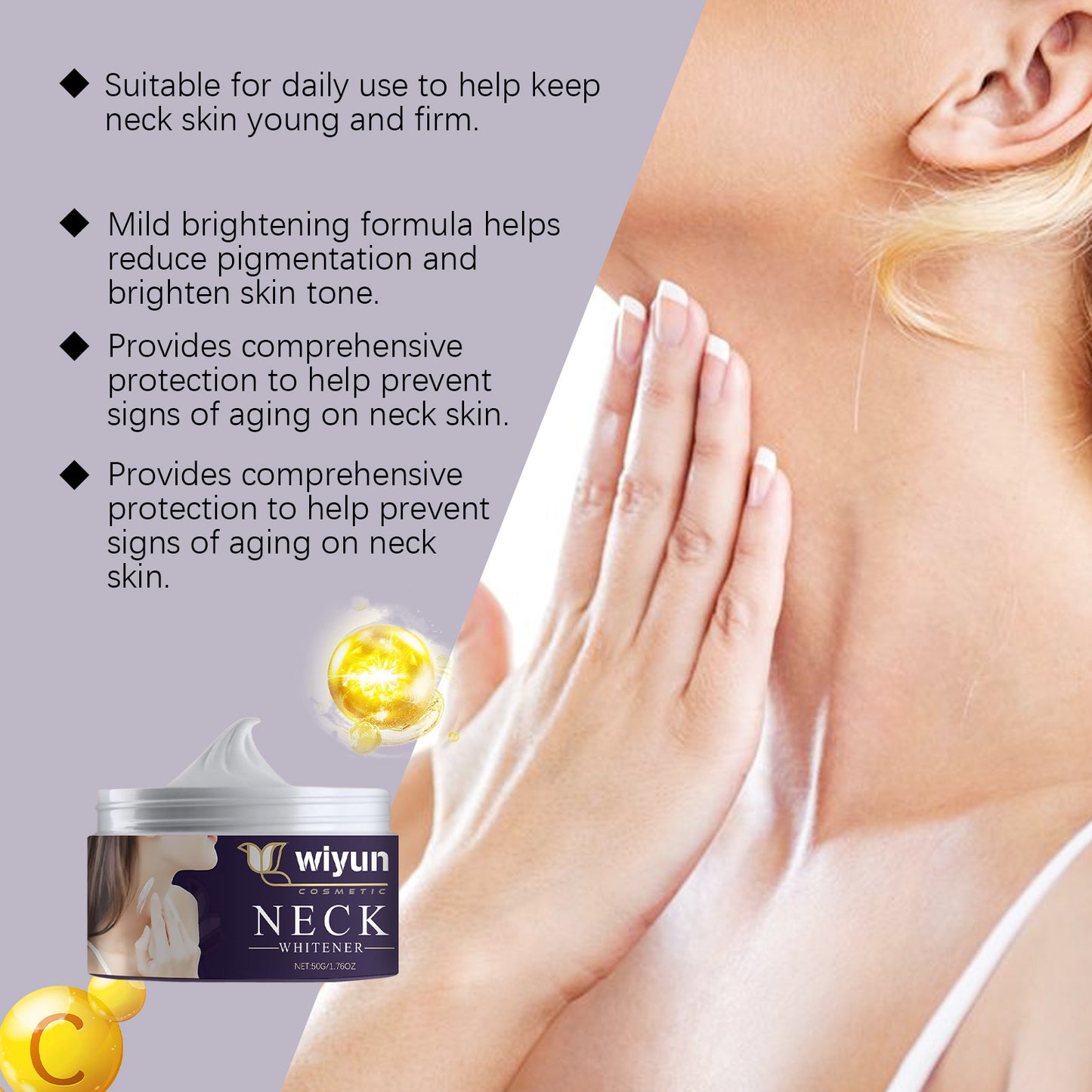 Wiyun Neck Glow Cream – Smooth, Hydrate & Brighten Where It Matters Most